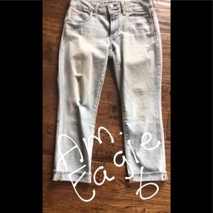 American Eagle White Washed Jeans